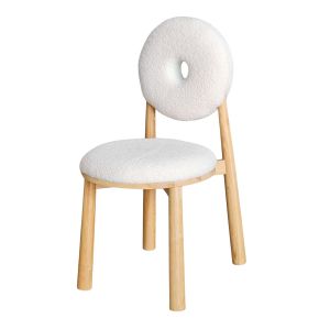 Ghế Donut gỗ Ash vải lông cừu GCF301 Ghế Donut gỗ Ash vải lông cừu GCF301