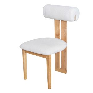 Ghế Hippo gỗ Ash vải lông cừu GCF302 Ghế Hippo gỗ Ash vải lông cừu GCF302