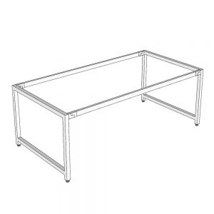 Chân sắt lắp ráp cho bàn họp chỗ 200x120cm hệ URA HCUR011
