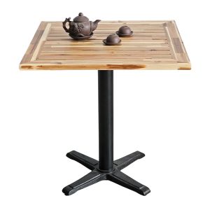 Bàn ngoài trời 70x70cm gỗ tràm chân sắt đúc CFD68258 Bàn ngoài trời 70x70cm gỗ tràm chân sắt đúc CFD68258