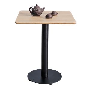 Bàn cafe vuông 60x60cm gỗ plywood chân sắt tròn CFD68257