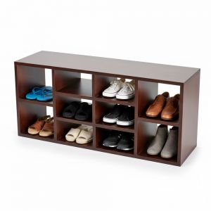 Kệ giày 10 ngăn 100x30x45cm gỗ cao su KG68089