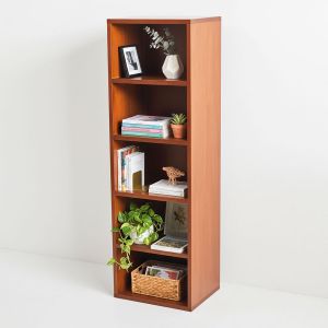 Kệ sách 5 tầng 37x30x120cm gỗ cao su KS68312