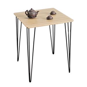 Bàn cafe vuông 60x60cm gỗ plywood chân Hairpin CFD68260