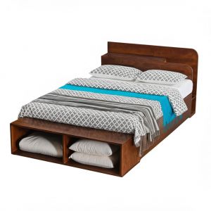 Giường ngủ 120cm gỗ cao su có hộc kéo GN68051 Giường ngủ 120cm gỗ cao su có hộc kéo GN68051