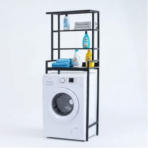 Kệ máy giặt đa năng 67x45x195cm gỗ cao su KMG68021 Kệ máy giặt đa năng 67x45x195cm gỗ cao su KMG68021