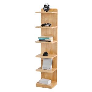 Kệ sách 6 tầng PILOS 30x26x130cm gỗ cao su KS68318
