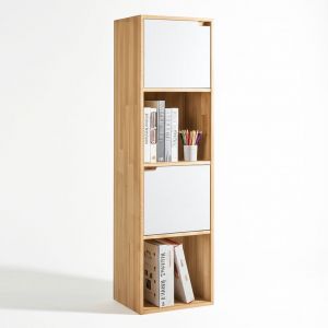 Kệ trang trí FINO 40x30x140cm gỗ cao su KTB68216