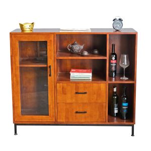 Tủ rượu 120x40x100cm gỗ cao su KR68004 Tủ rượu 120x40x100cm gỗ cao su KR68004