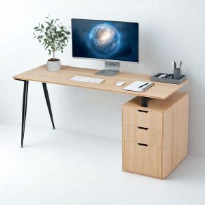 Bàn làm việc gác tủ 160x60cm gỗ Plywood hệ CONE HBCO072 Bàn làm việc gác tủ 160x60cm gỗ Plywood hệ CONE HBCO072
