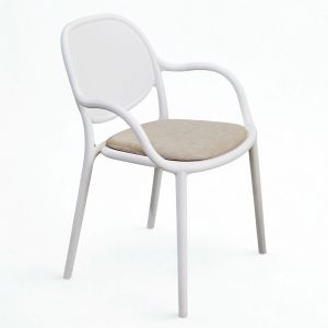 Ghế PORA nhựa đúc lưng tựa có nệm ST3061A