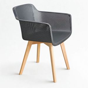 Ghế AIRO nhựa đúc lưng lựa chân gỗ ST3062B