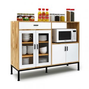 Kệ tủ bếp đa năng KALA 120x40x95cm gỗ cao su KB68063