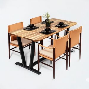 Combo bàn ăn VAP và 4 ghế ăn BBA193