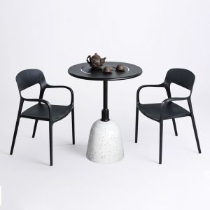 Combo bàn cafe tròn và 2 ghế nhựa CBCF333 Combo bàn cafe tròn và 2 ghế nhựa CBCF333