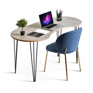 Combo bàn làm việc hạt đậu và ghế bọc nệm CB68210 Combo bàn làm việc hạt đậu và ghế bọc nệm CB68210