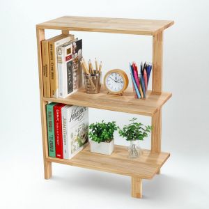 Kệ góc tường 60x30x83cm gỗ cao su KGT68041