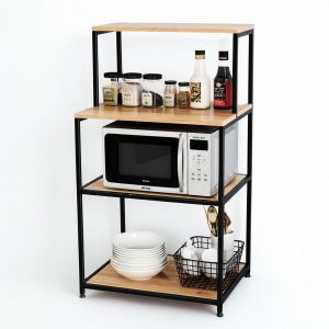 Kệ nhà bếp 65x50x120cm gỗ cao su KB68069