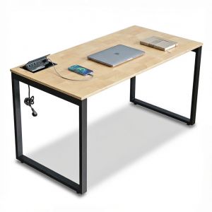 Bàn công nghệ ZDesk 140x70cm gỗ plywood vân Cut Trunk ZD017