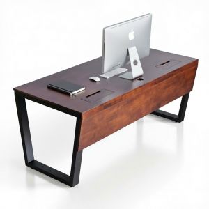 Bàn giám đốc 180x80cm gỗ cao su BGD68079 Bàn giám đốc 180x80cm gỗ cao su BGD68079