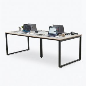 Bàn cụm 4 chỗ ngồi 240x120cm gỗ plywood HBRT109