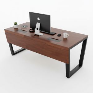 Bàn giám đốc 180x80cm gỗ cao su BGD68079