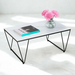 Bàn sofa VECTI 100x60cm mặt đá ceramic TT68320