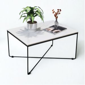 Bàn sofa ELARA 80x60cm mặt đá ceramic TT68323