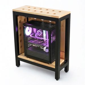 Kệ để CPU ZEON 25x60x75cm gỗ cao su KCPU68023