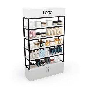 Kệ trưng bày mỹ phẩm 110x30x200cm gỗ cao su KTB68221 Kệ trưng bày mỹ phẩm 110x30x200cm gỗ cao su KTB68221