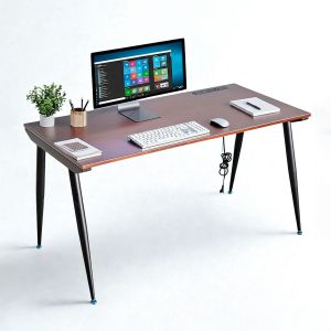 Bàn làm việc có ổ điện 140x70cm gỗ cao su ZD021 Bàn làm việc có ổ điện 140x70cm gỗ cao su ZD021
