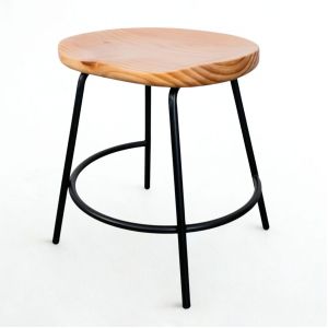 Ghế Tractor gỗ thông chân sắt GCF308