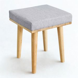 Ghế bàn trang điểm bọc nệm gỗ cao su GTD015 Ghế bàn trang điểm bọc nệm gỗ cao su GTD015