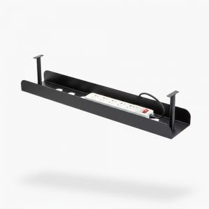 Khay đựng hộp điện màu trắng gắn dưới mặt bàn KHD009