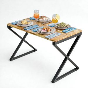 Bàn ăn chữ nhật 120x70cm gỗ tràm BA68251