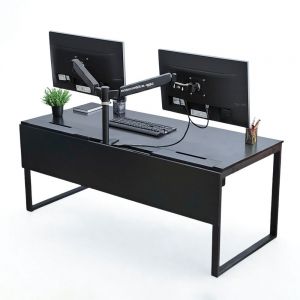 Bàn làm việc có hộp điện 180x80cm gỗ cao su ZD023 Bàn làm việc có hộp điện 180x80cm gỗ cao su ZD023