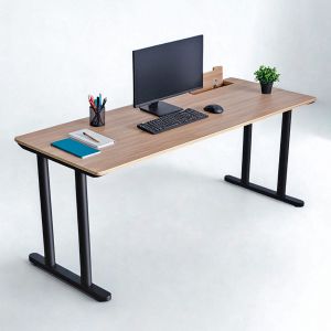 Bàn làm việc có hộp điện 180x70cm gỗ plywood hệ TIO HBTO032