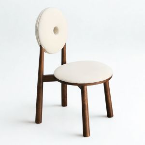 Ghế Donut gỗ Ash bọc vải nhung GCF310