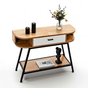 Bàn console 90x30x70cm gỗ cao su CST108 Bàn console 90x30x70cm gỗ cao su CST108