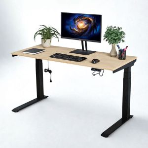 Bàn nâng hạ chiều cao 140x60cm gỗ plywood vân Cut Trunk FLD034 Bàn nâng hạ chiều cao 140x60cm gỗ plywood vân Cut Trunk FLD034