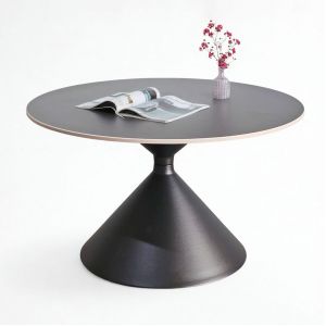 Bàn sofa tròn 70cm mặt đá chân sắt  TT68328