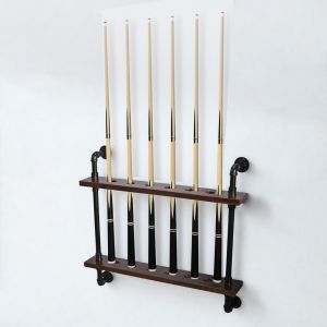 Giá để cơ bi-a ống nước gỗ tràm GDBD002 Giá để cơ bi-a ống nước gỗ tràm GDBD002