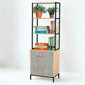 Kệ trang trí 60x40x180cm gỗ cao su KTT68036