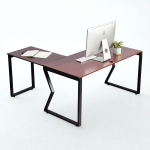 HBMC018 - Bàn chữ L 160x140 MConcept chân sắt lắp ráp
