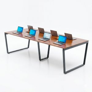 HBTC012 - Bàn họp 240x120 Trapeze Concept lắp ráp