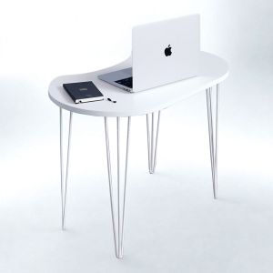 Bàn hạt đậu 100x60cm gỗ tràm chân Hairpin SPD68248