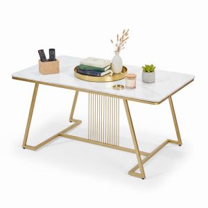 Bàn sofa chữ nhật 116x68x56cm mặt đá ceramic TT68331 Bàn sofa chữ nhật 116x68x56cm mặt đá ceramic TT68331
