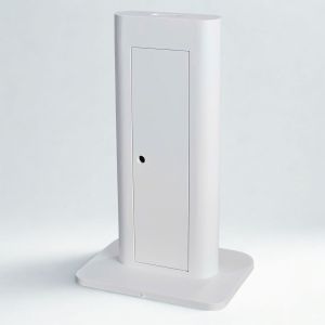 Trụ để biển quảng cáo gỗ cao su TGQC001