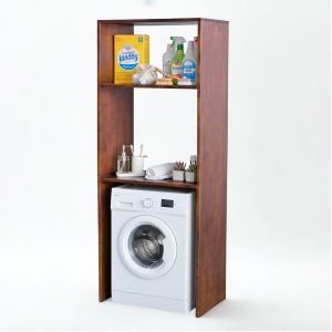 Kệ máy giặt 3 tầng 65x41x168cm gỗ cao su KMG68025 Kệ máy giặt 3 tầng 65x41x168cm gỗ cao su KMG68025