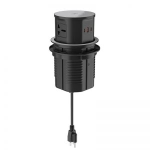 Hộp cắm điện âm bàn tích hợp sạc không dây siêu nhanh 65W HOEUPO21C-1